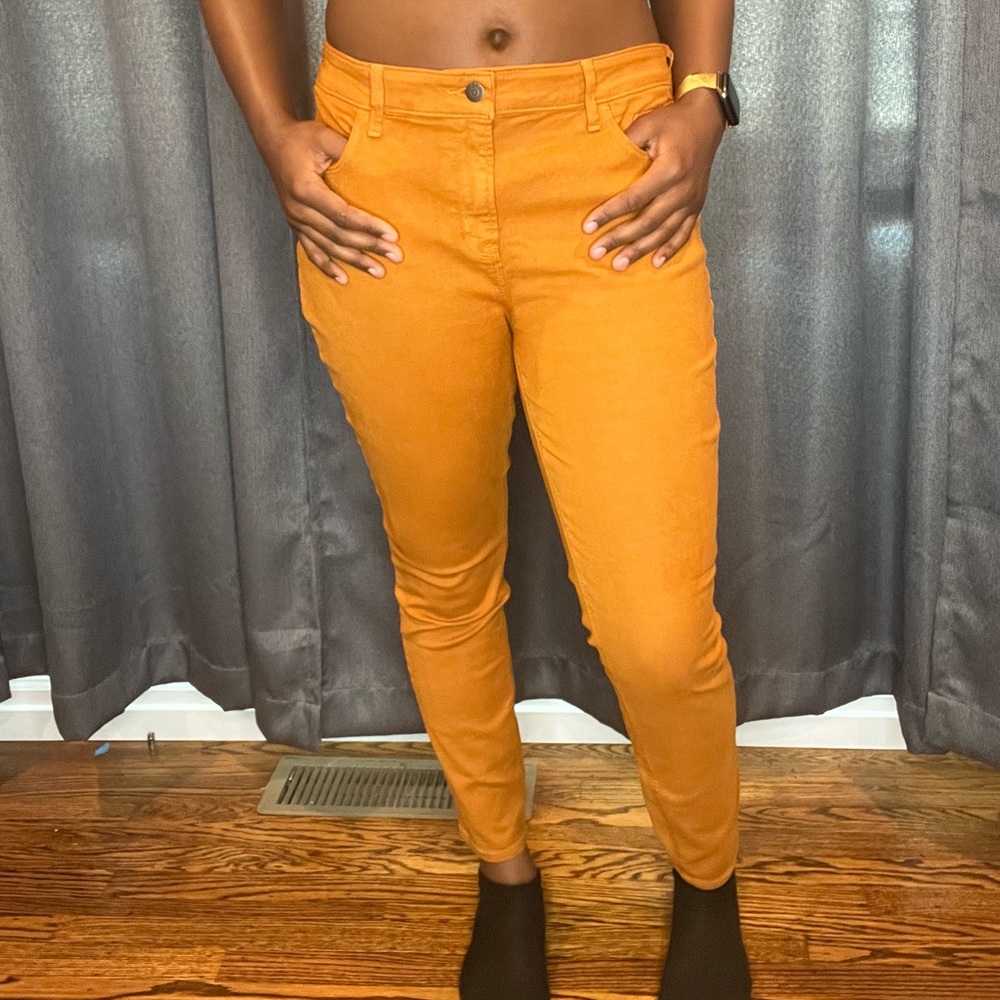Mustard yellow jeans | worn ONCE | size 16